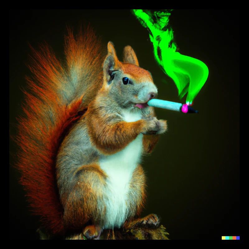 Neon Eichhörnchen