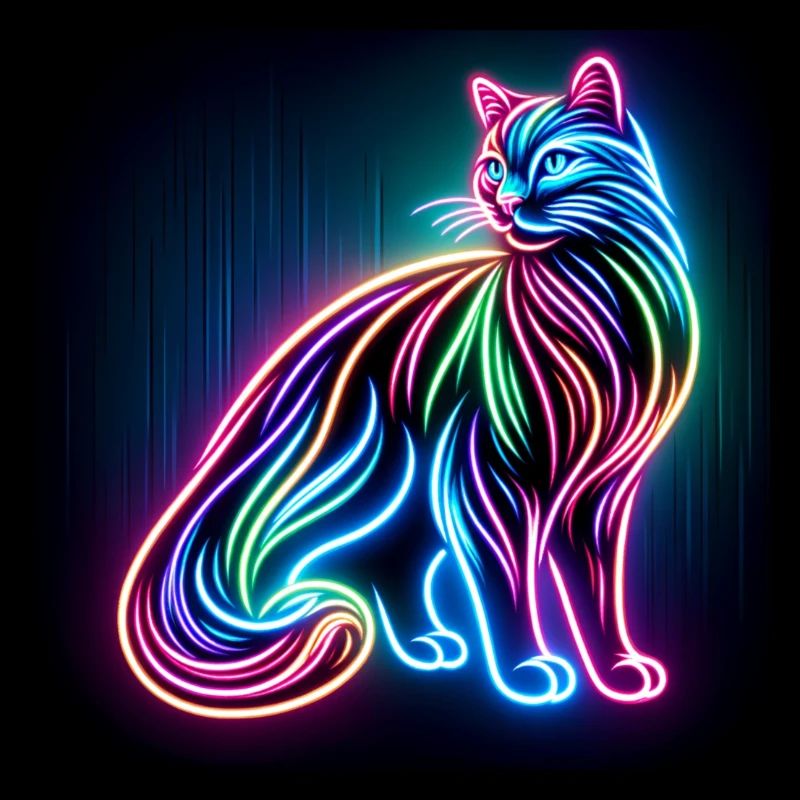 Neon Katze