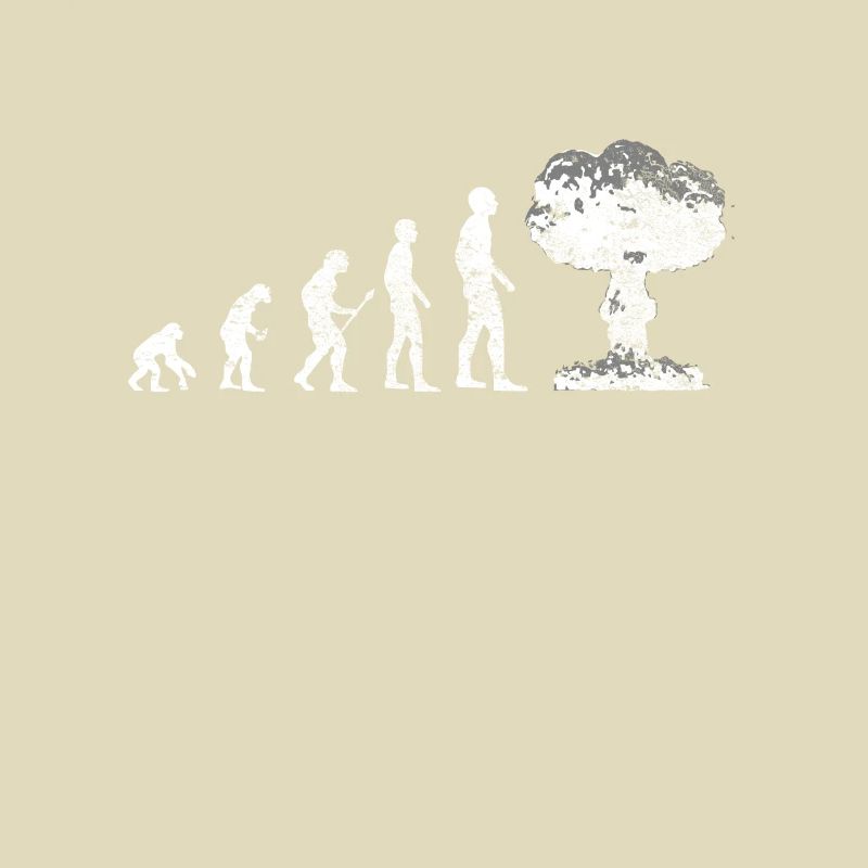 Evolution - Against War, Atomic Mushroom - Peace
