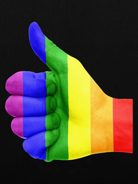 Regenbogen LGBT Daumen hoch