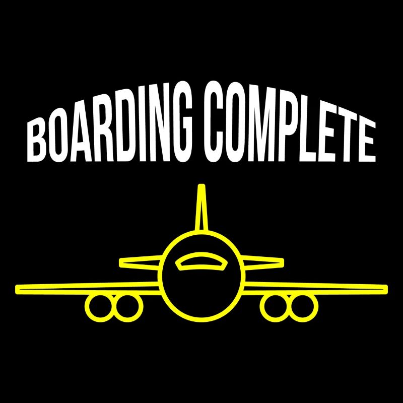 Flugzeug - boarding complete