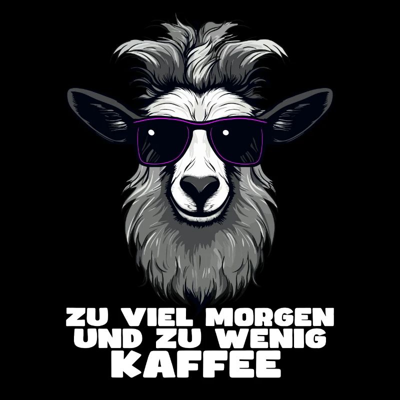 Funny sheep design with saying