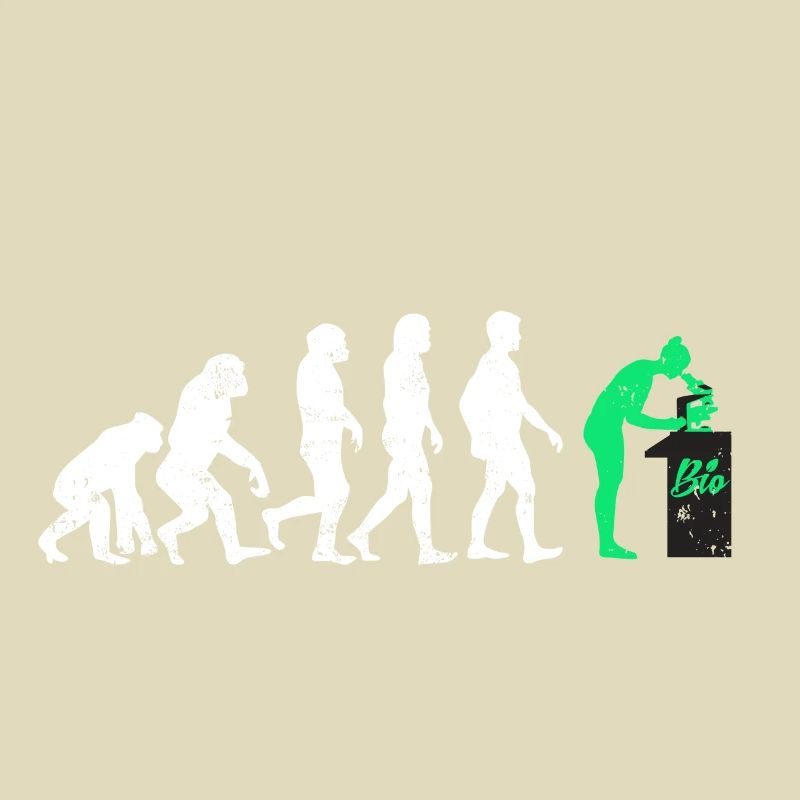 Biologe evolution geschenk beruf biologie mikro