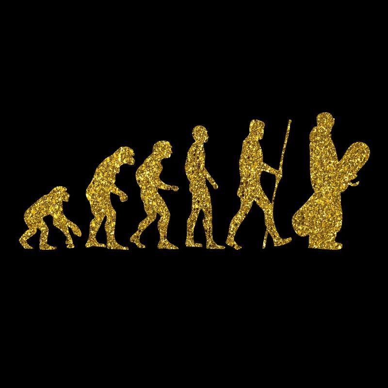 Evolution Snowboard Golden Glitter Effekt