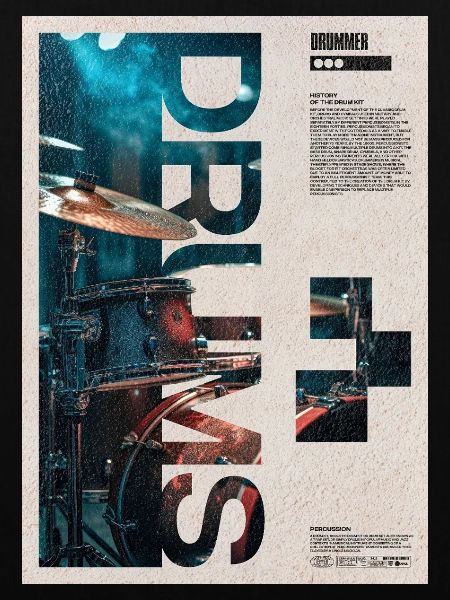 Trommel-Collage-Trommlerkunst