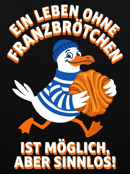 Franzbrötchen Spruch - Lustige Hamburg Möwe