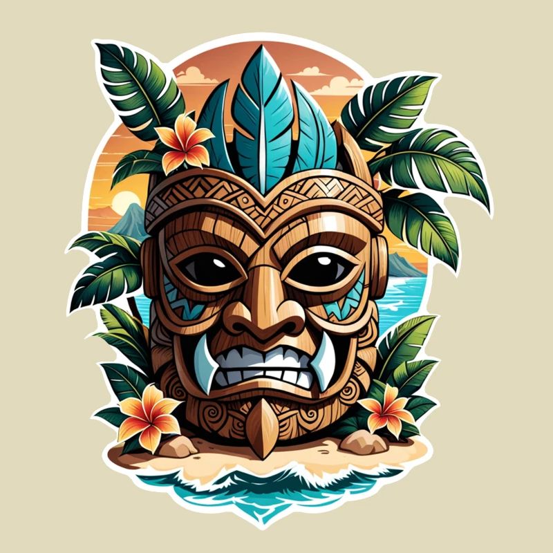 Tiki Beach - Polynesia Statue