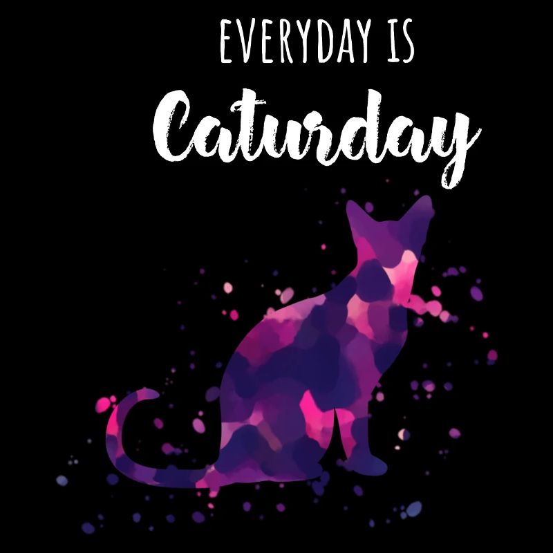 Bunter Katzenspruch
