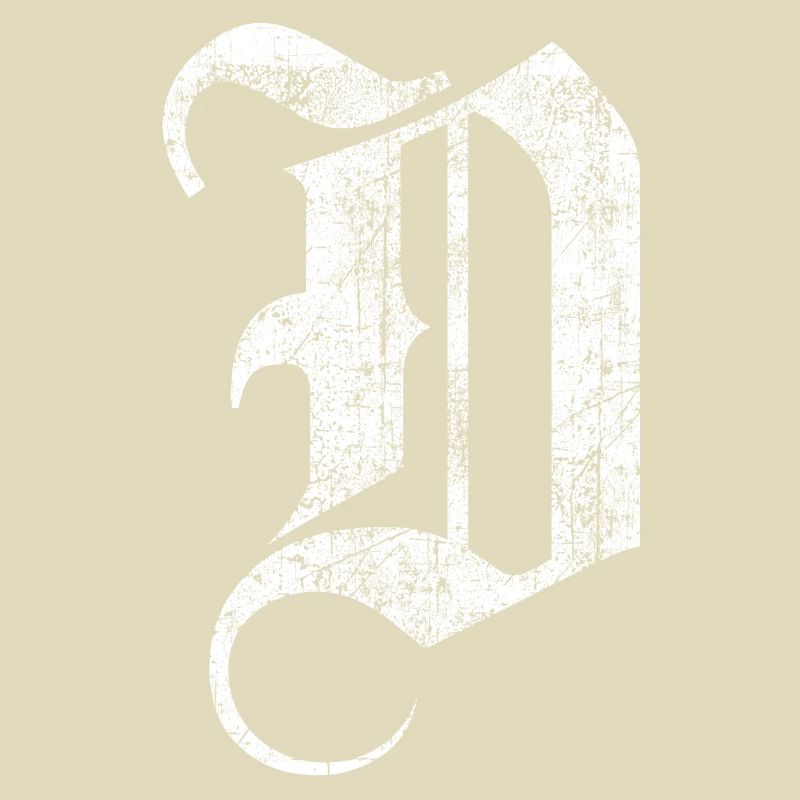 Tshirt alphabet initiale D