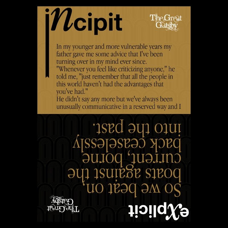 Incipit Gatsby