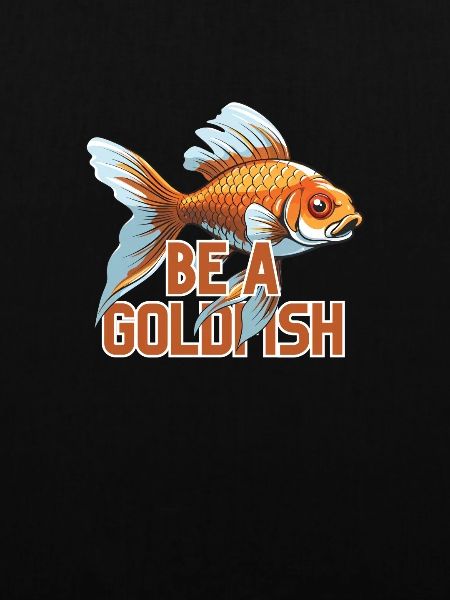 Seien Sie Ein Goldfisch-design Für