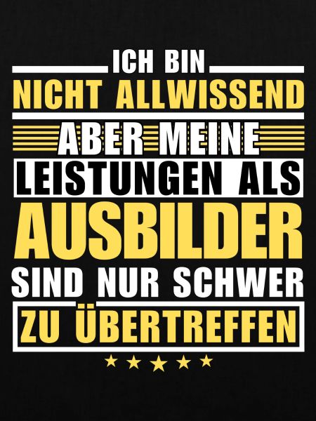 Unübertroffene Leistung als Ausbilder