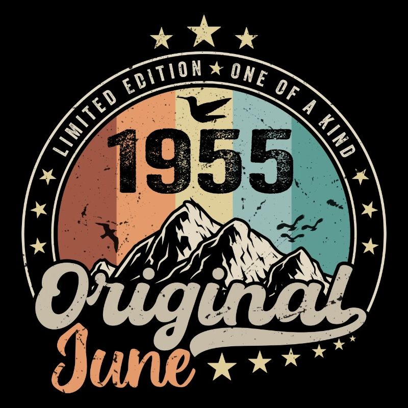 Juni 1955 Retro Vintage Geburtstagsgeschenk 1955