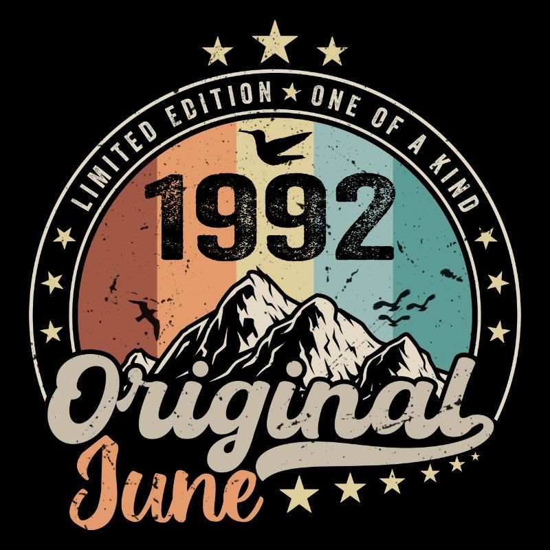 Juni 1992 Retro Vintage Geburtstagsgeschenk 1992