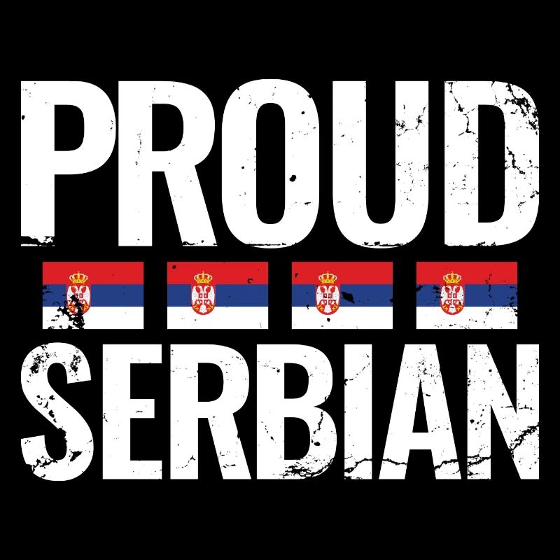 Fier Serbe Srbija Serbie Serbie Drapeau serbe