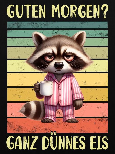Waschbär Morgenmuffel