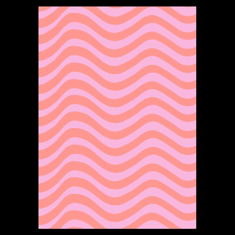 Stripe Wave Pattern - Pink Customizable