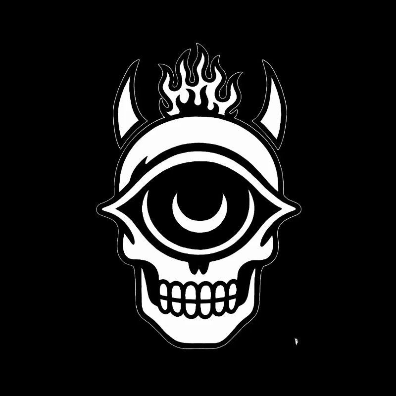 BIRD Original - Burning Vision Skull