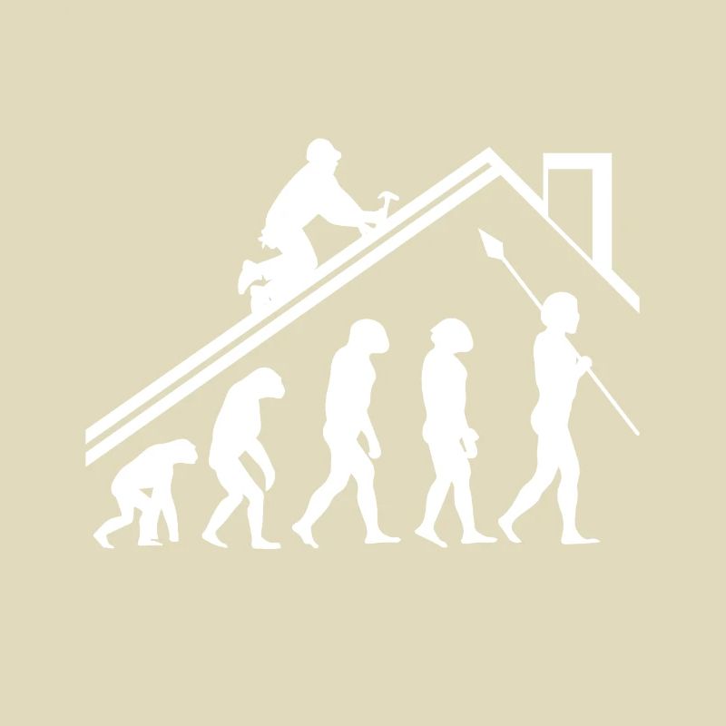 Dachdecker Evolution Geschenk