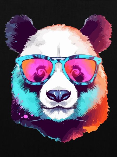 Koka der Panda mit Brille