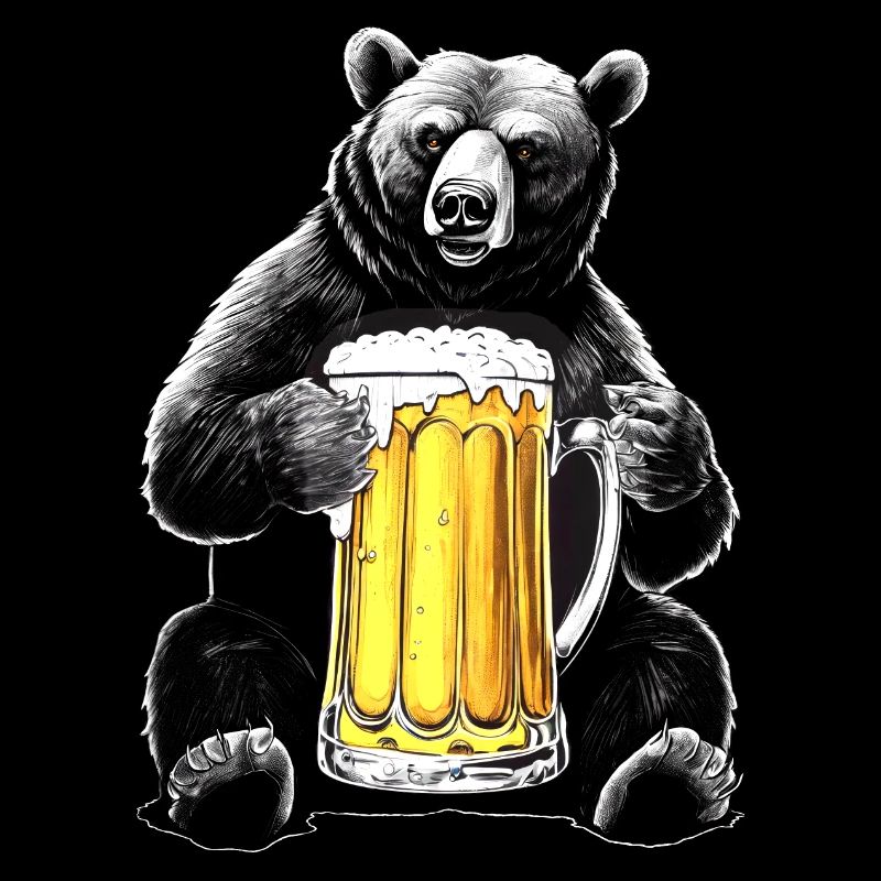 Bier Bär Bierkrug Bierzelt Biertrinker Biergarten