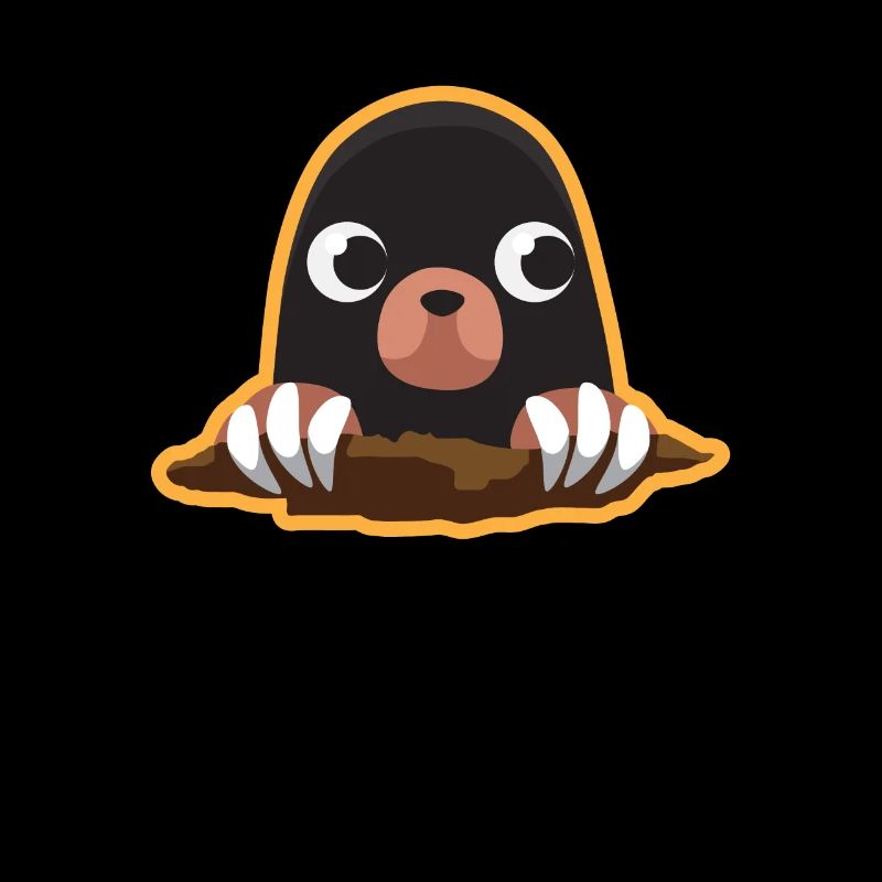 Mole Cute Cute Digging Maulwürfhügel Klein