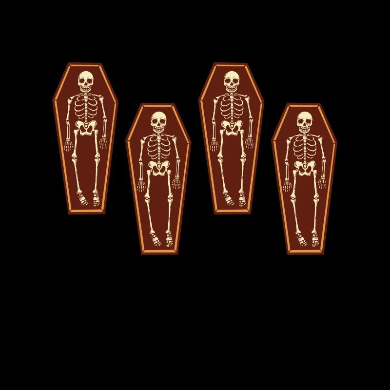Skeleton in Coffin Coffin Halloween