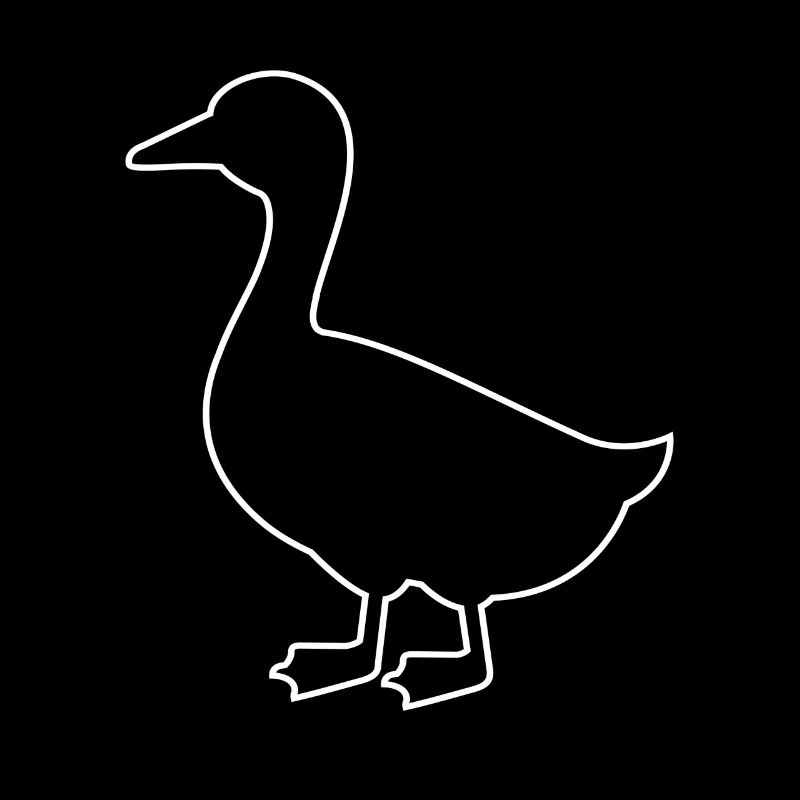 Silhouette de canard Canard Oiseau
