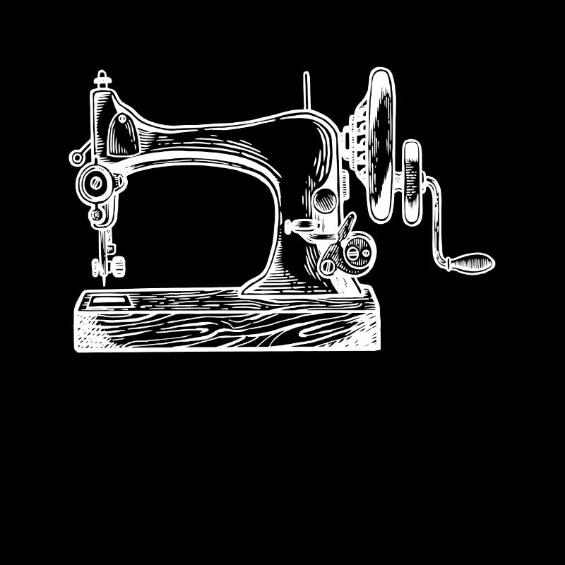 Sewing Machine Retro Seamstress Seamstress