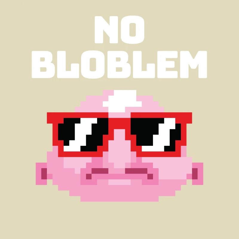 Pas de Bloblem Pixel Blobfish Fish Mer