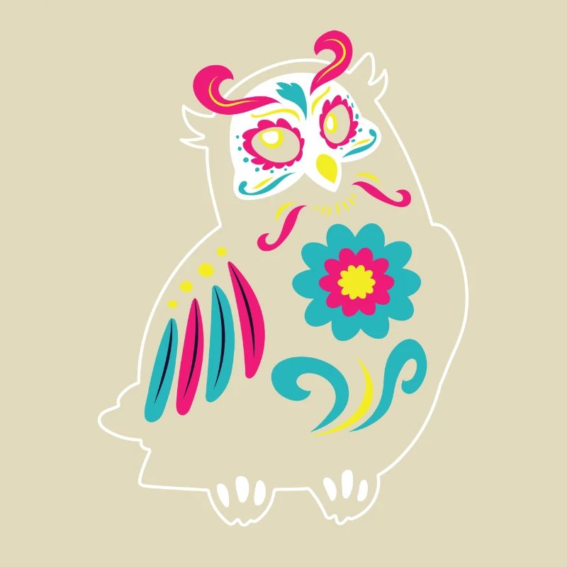 Dia de Los Muertos Eule Eulen Mexiko