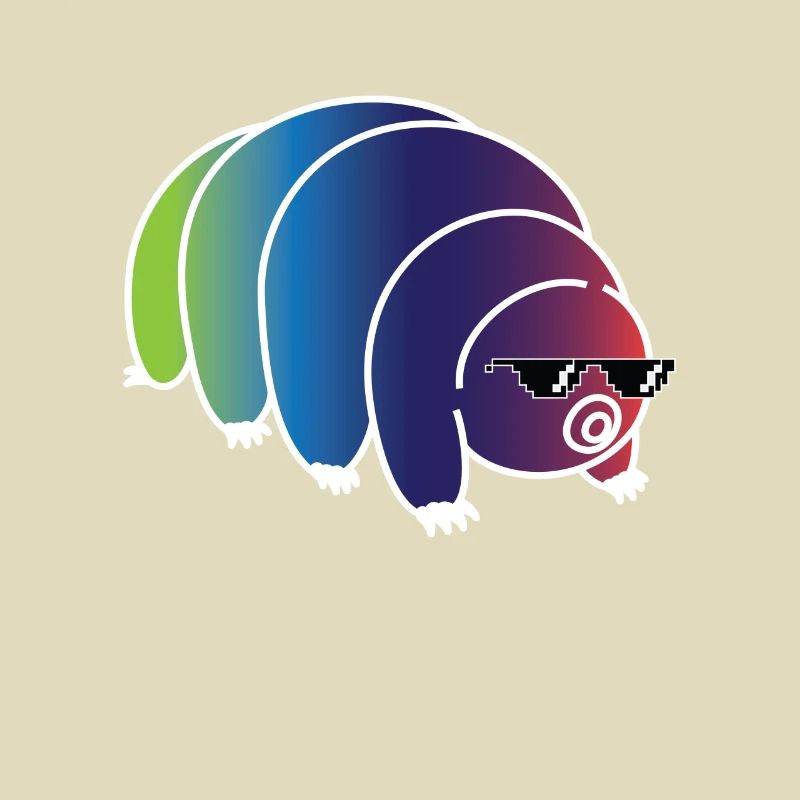 Cool Bärtierchen Regenbogen