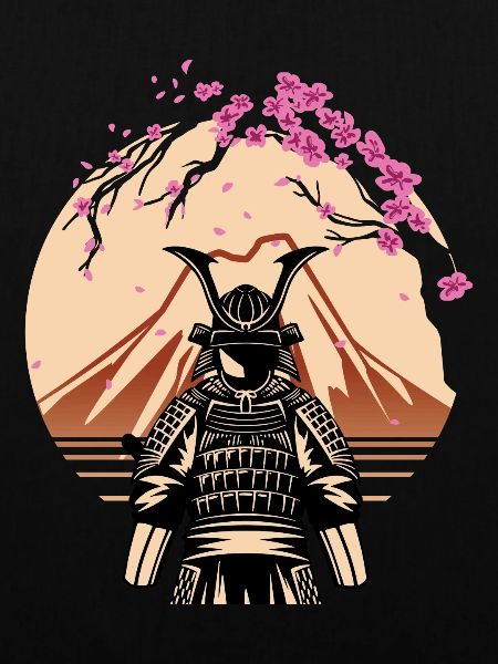 Samurai Fuji Japan Kämpfer Japanisch