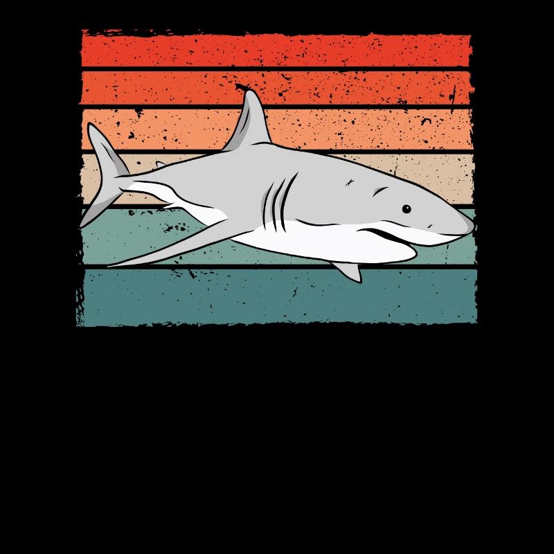 Haifisch retro farbe