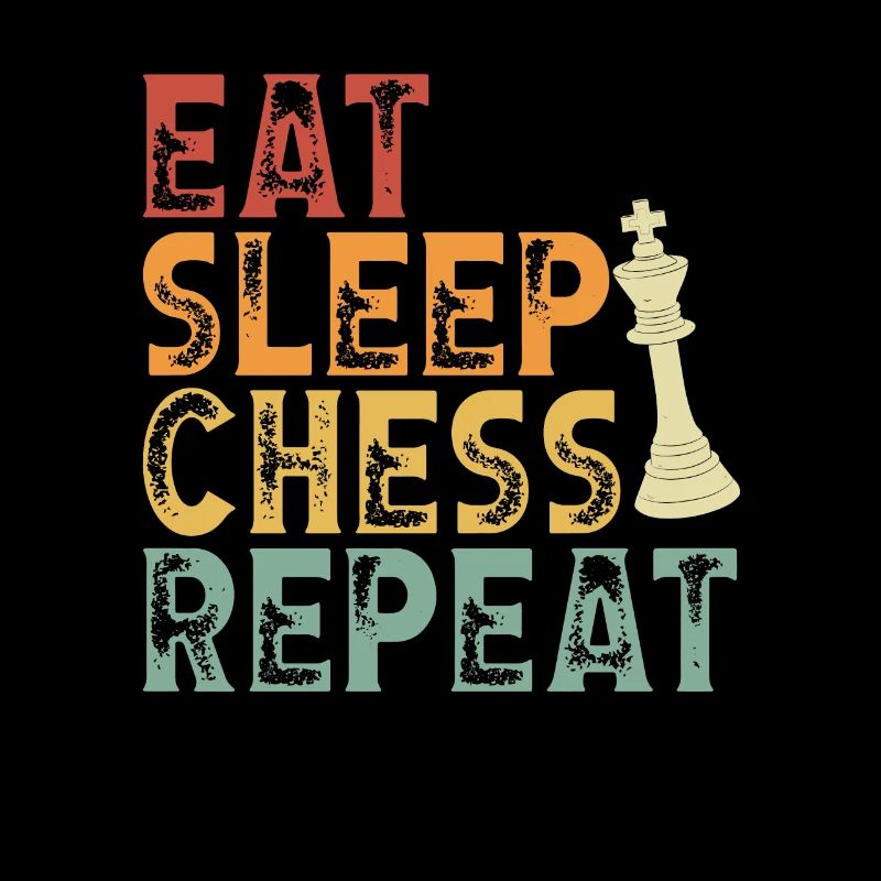 Manger Sleeping Chess Répéter Rétro