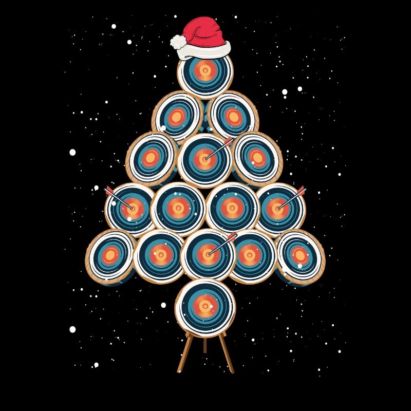 Bogenschießscheibe Als Weihnachtsbaum