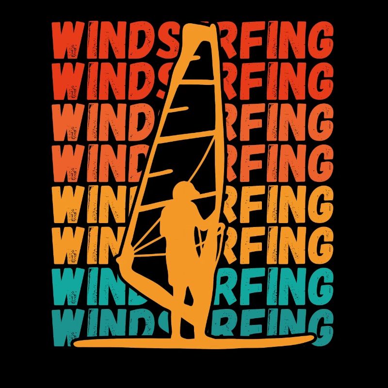 Windsurfer on surfboard