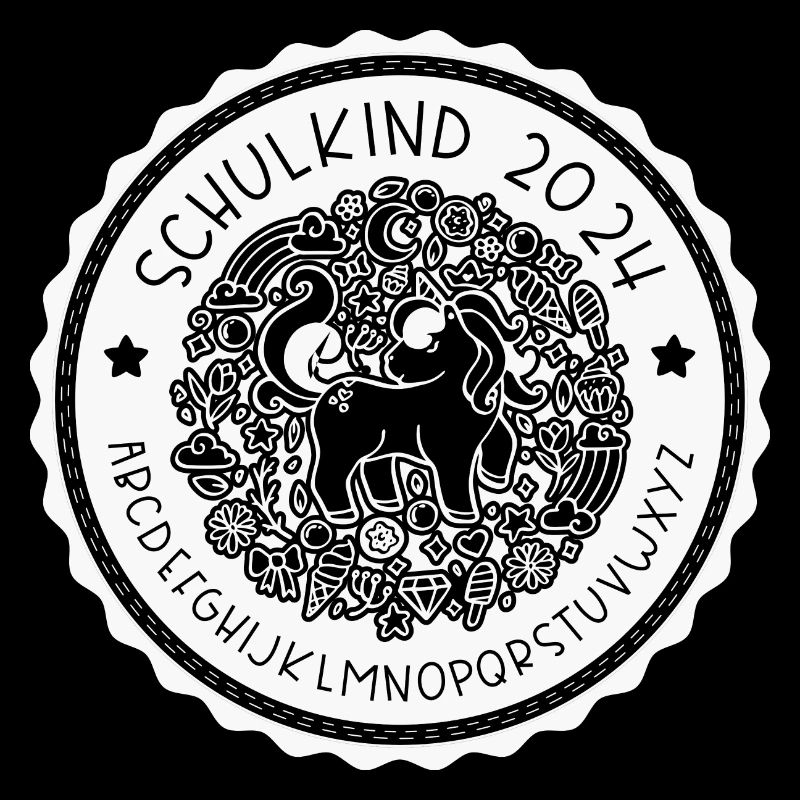 Einschulung - Einhorn ABC Schulkind 2024
