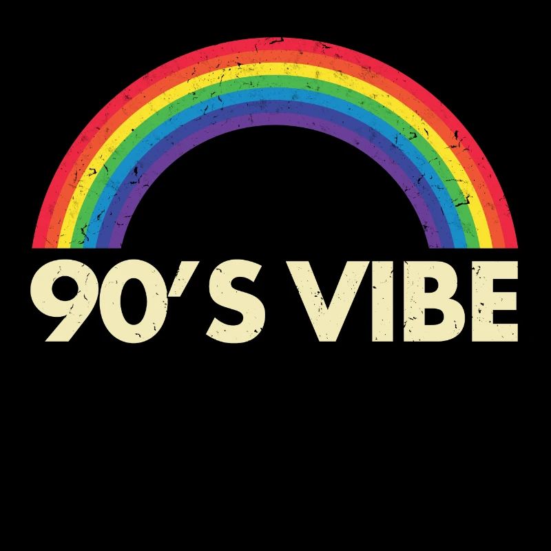 90s Jahre Regenbogen