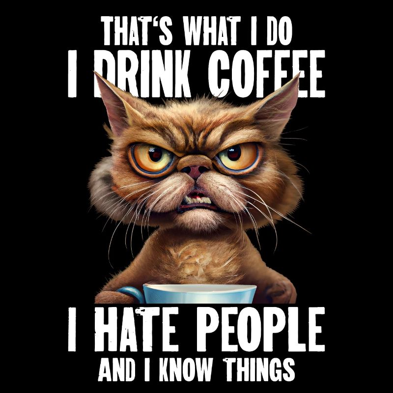 Thats What I Do I Drink Coffee I Hate People And I