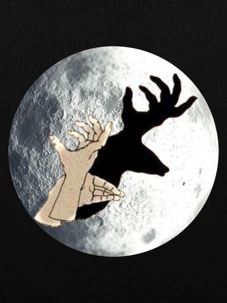 Shadow Figure Hands Deer