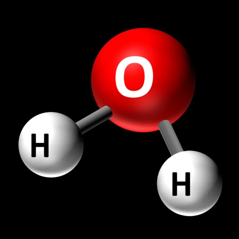 Graphique de la molécule d’eau
