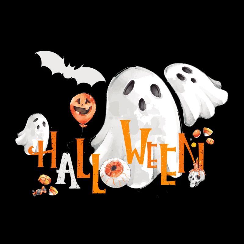Halloween mit Gespenstern