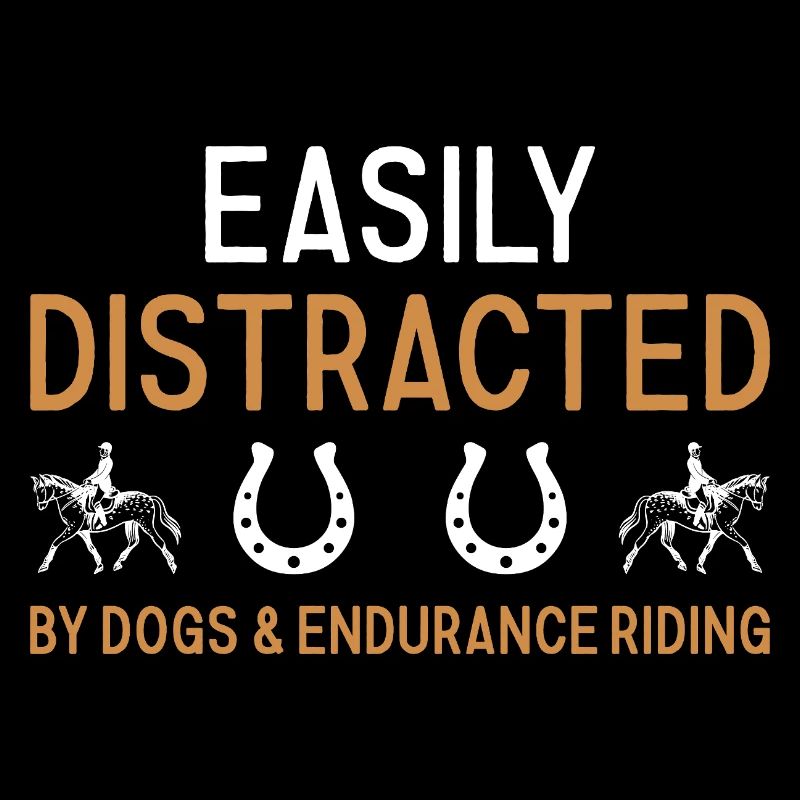 Cavalier Chiens facilement distraits et équitation d’endurance