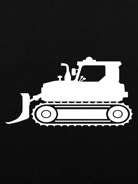 Weiße Planierraupe T-Shirt