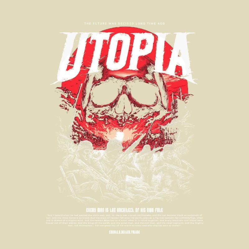Utopia Totenkopf Feuerrot