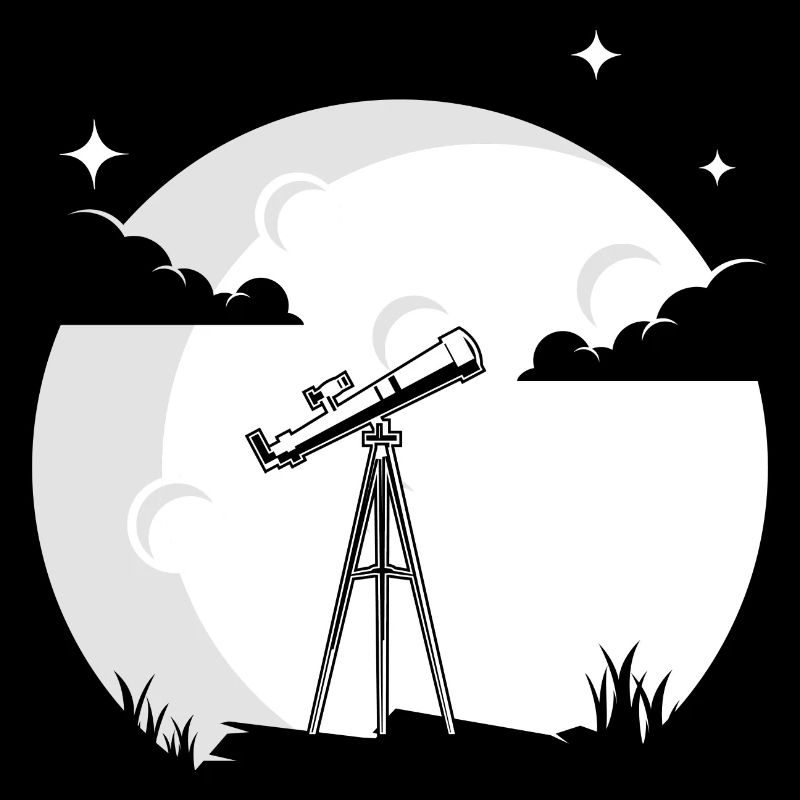 Telescope moon astronomy solar system science