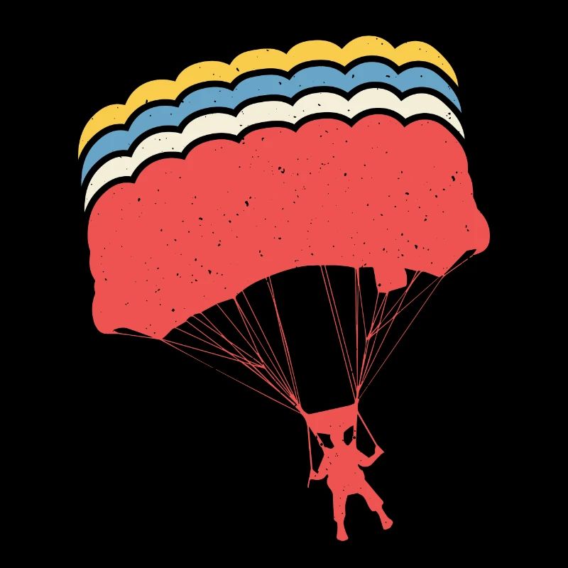 Parachutisme rétro parachutisme parachutisme skydiver