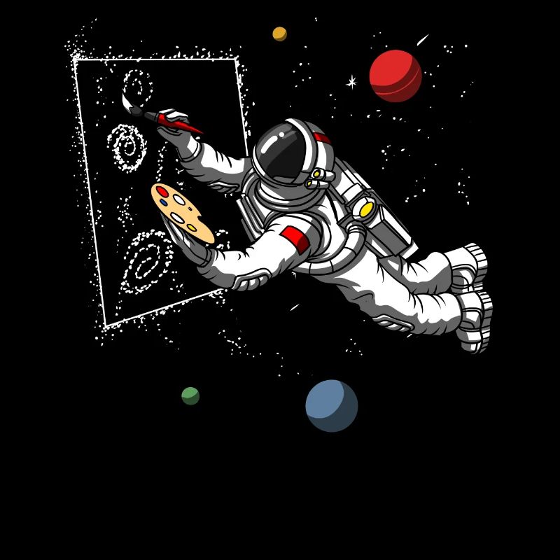 Astronaute de l'espace Artiste peintre Cosmic Galaxy
