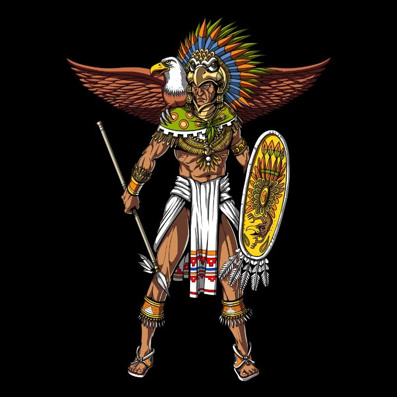 Aztec Eagle Warrior Native Mexican Indian
